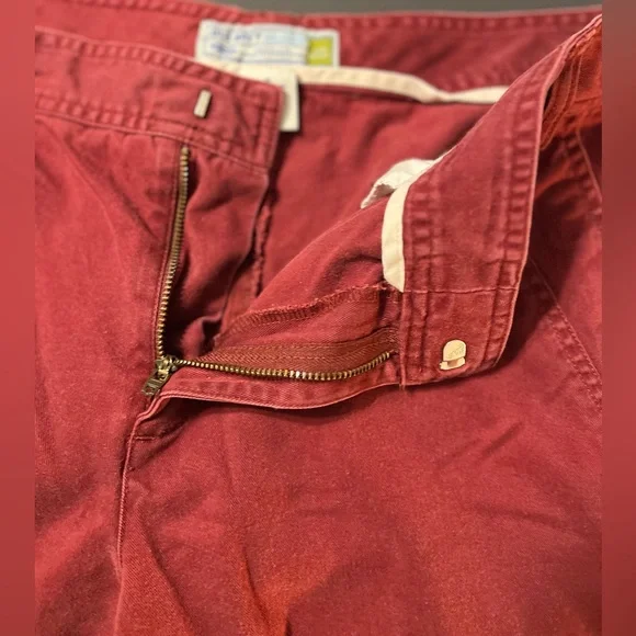 Vintage Old Navy Women’s Size 16 Red Pants Low Rise Wide Leg - Picture 13 of 15